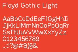 Шрифт Floyd Gothic