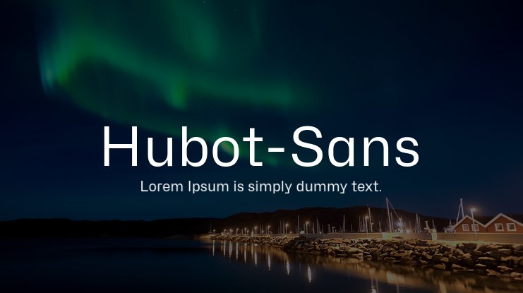 Шрифт Hubot Sans Normal