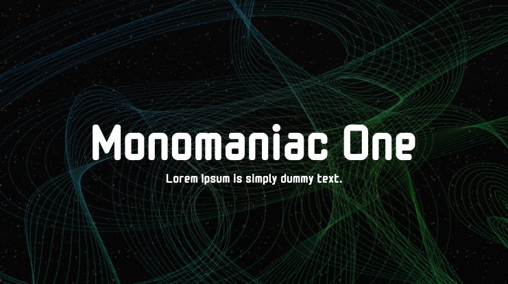 Шрифт Monomaniac One