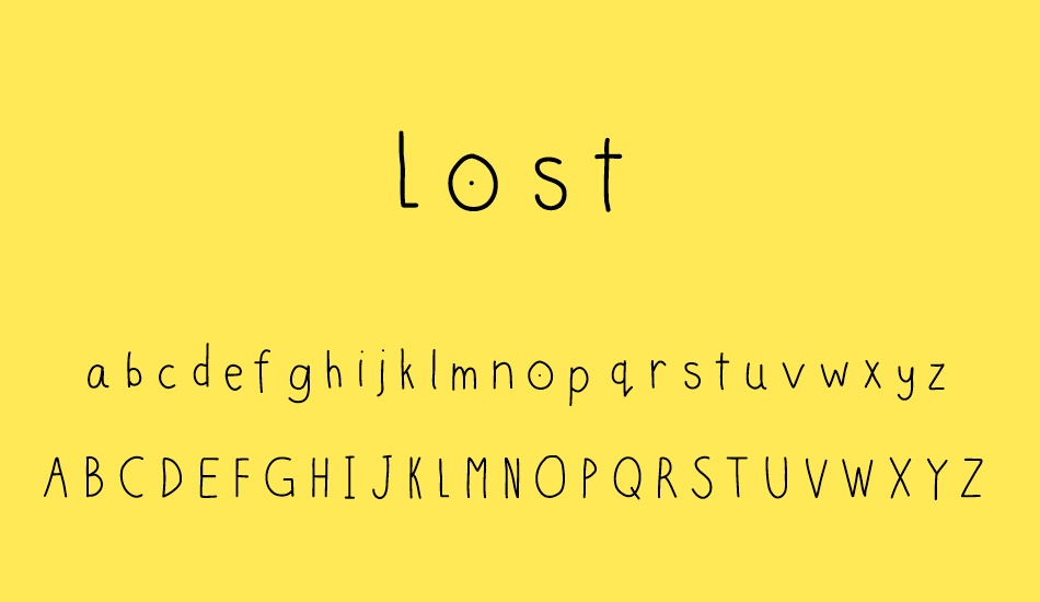 Шрифт Lost