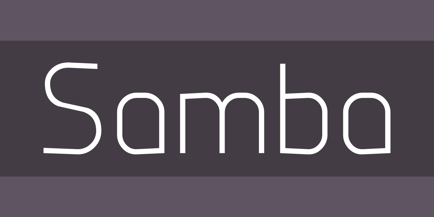 Шрифт Samba