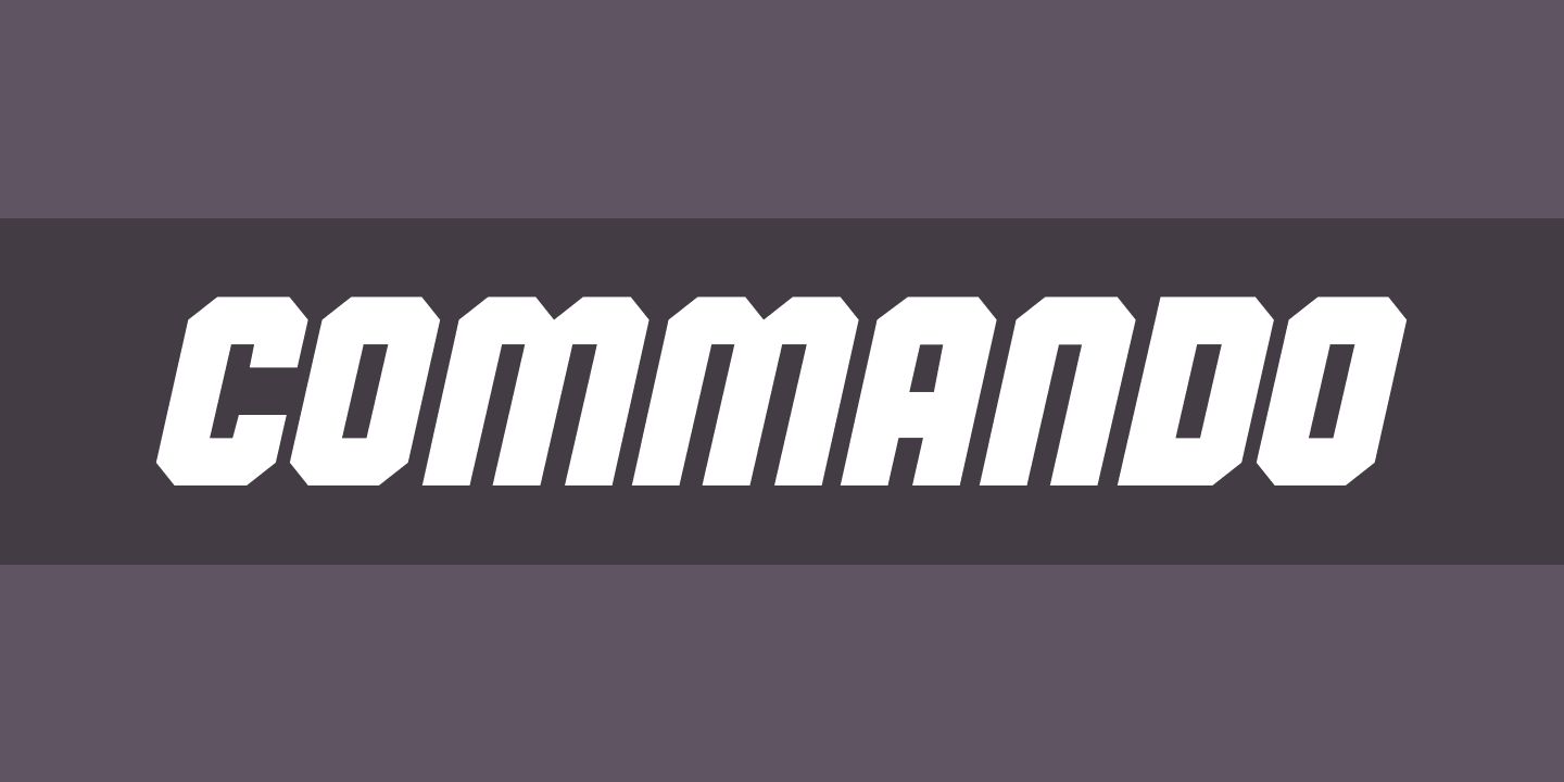 Шрифт Commando