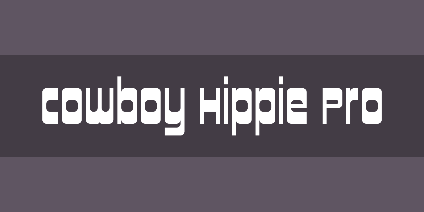 Шрифт Cowboy Hippie Pro