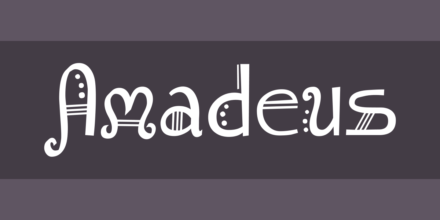 Шрифт Amadeus