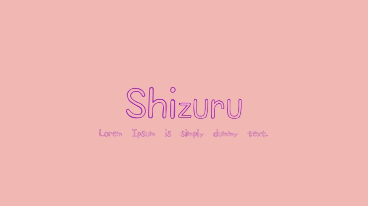 Шрифт Shizuru