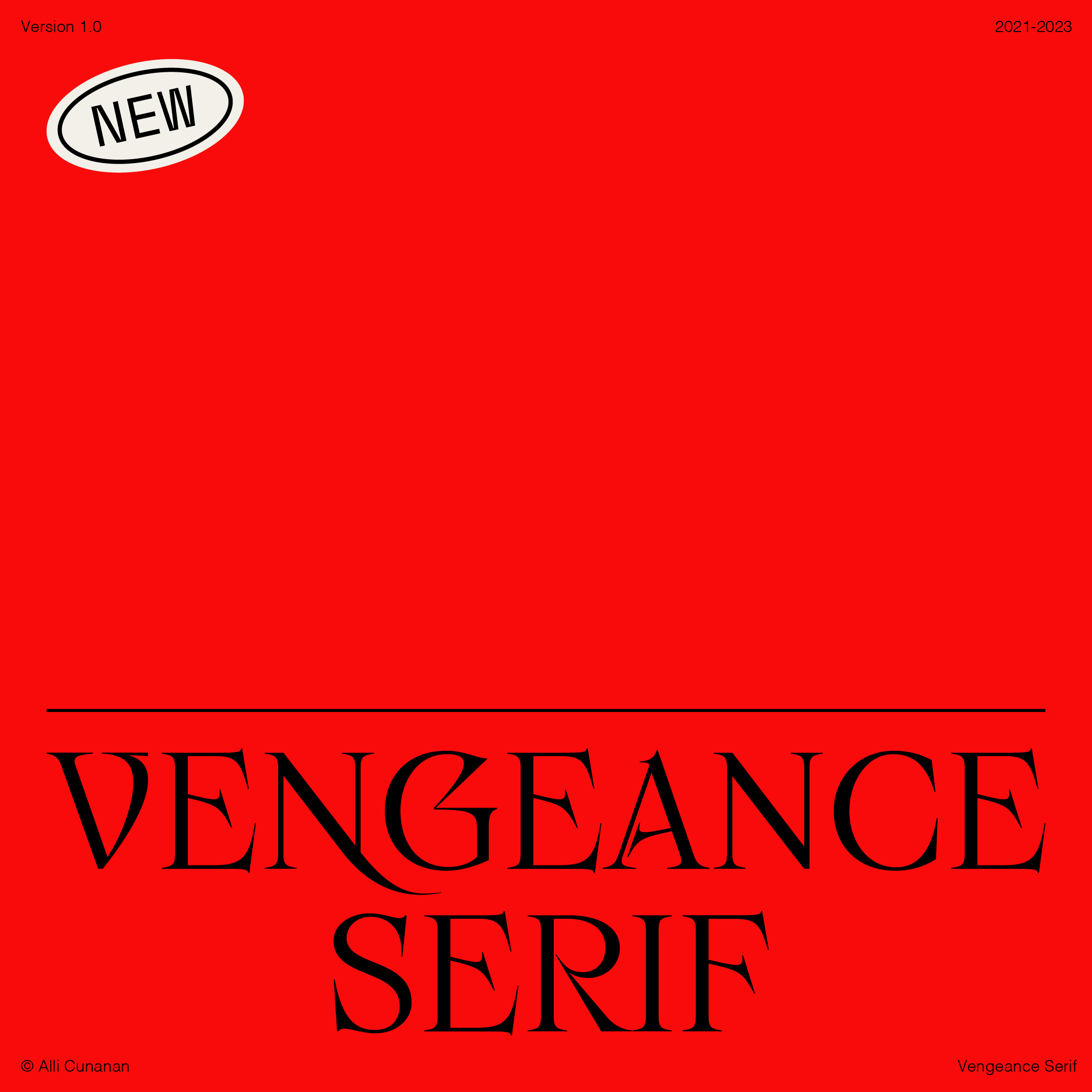 Шрифт Vengeance Serif