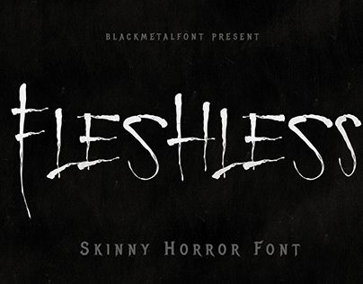 Шрифт Fleshless