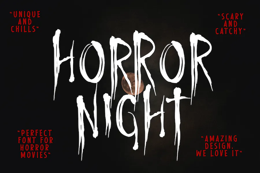 Шрифт Horror Night