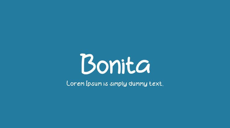 Шрифт Bonita