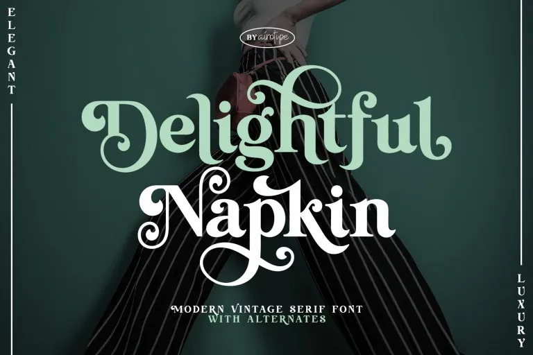 Шрифт Delightful Napkin