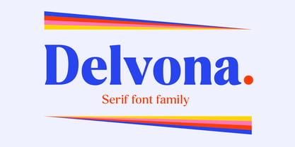 Шрифт Delvona