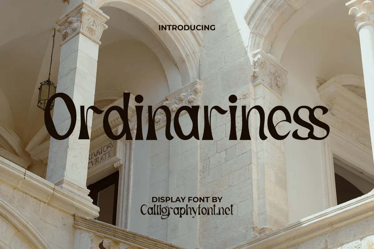 Шрифт Ordinariness