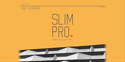Шрифт Slim Pro
