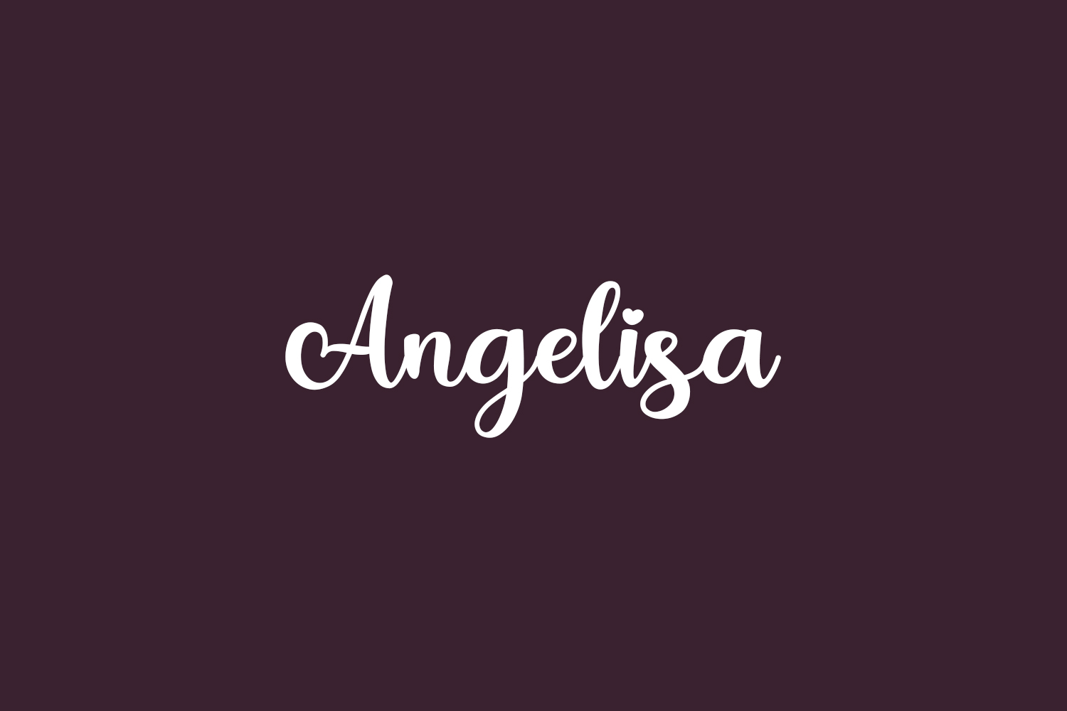 Шрифт Angelisa