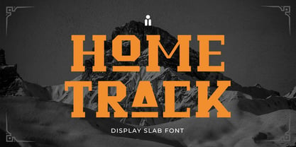Шрифт Home Track