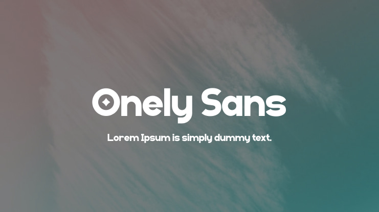 Шрифт Onely Sans
