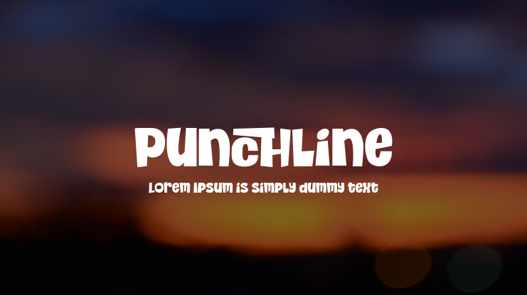 Шрифт Punchline