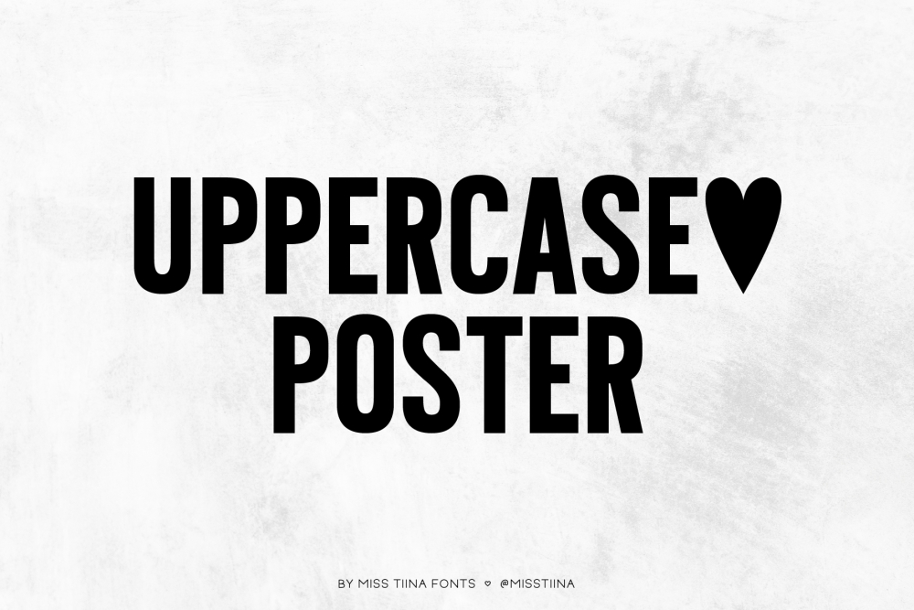Шрифт MTF Uppercase Poster