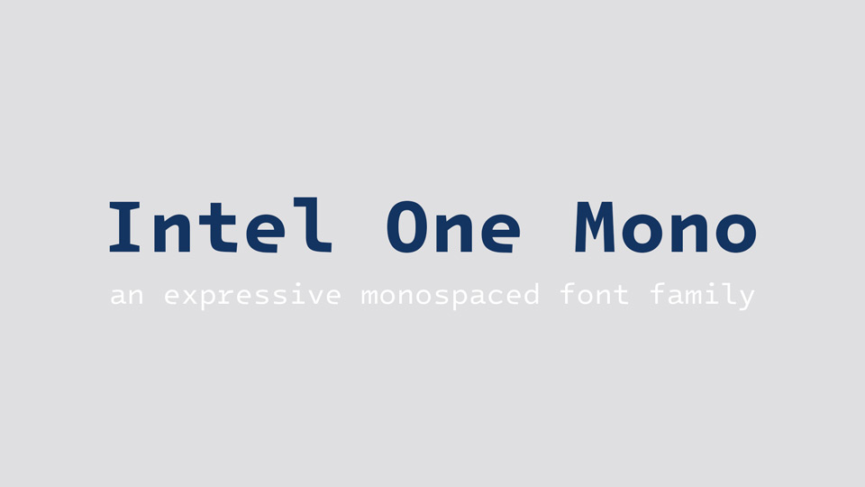 Шрифт Intel One Mono