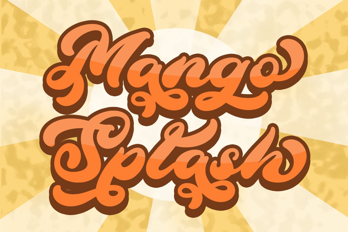 Шрифт Mango Splash