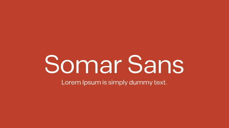 Шрифт Somar Sans
