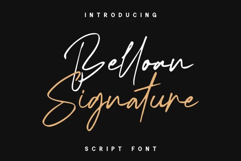 Шрифт Belloan Signature