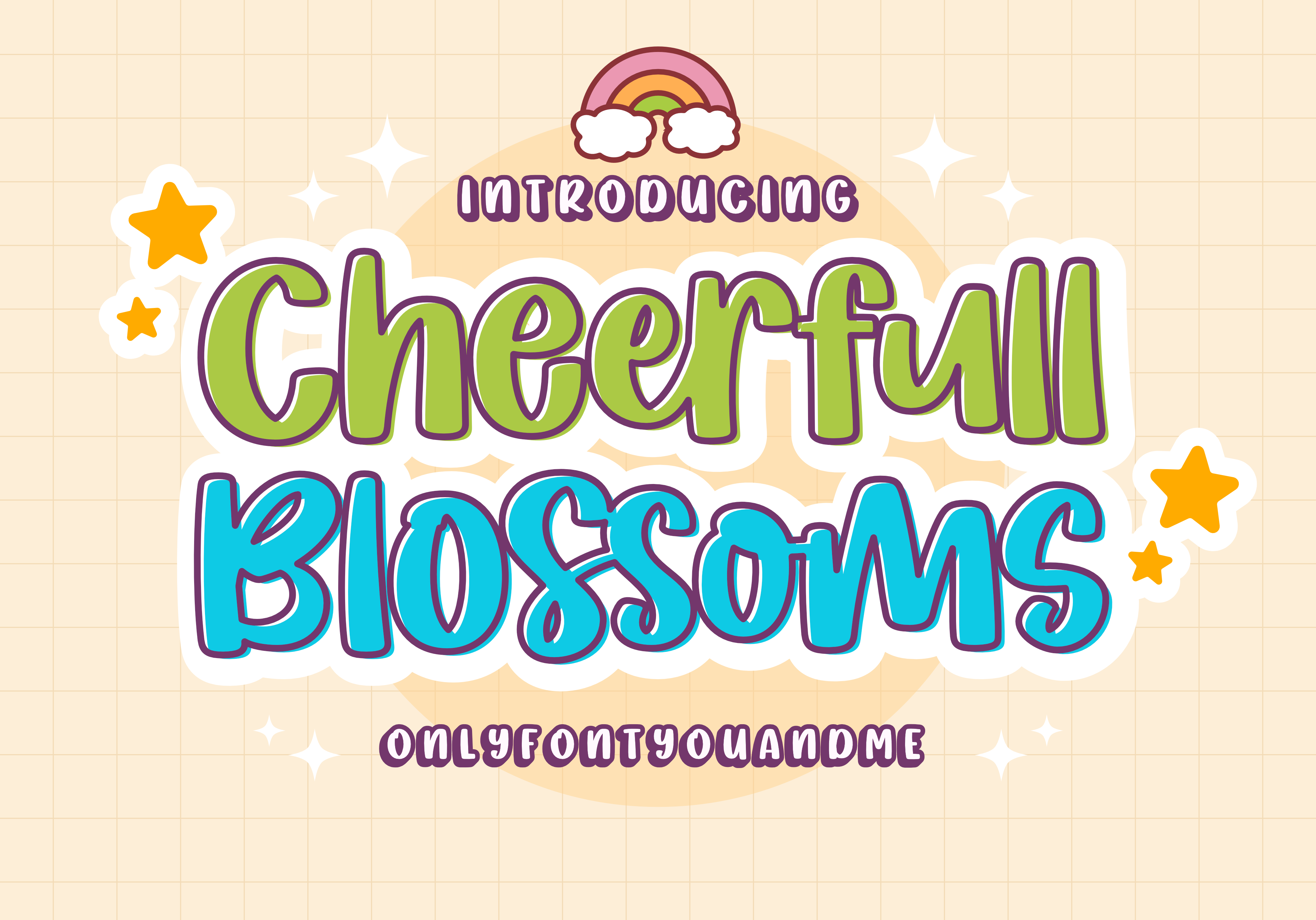 Шрифт Cheerfull Blossoms