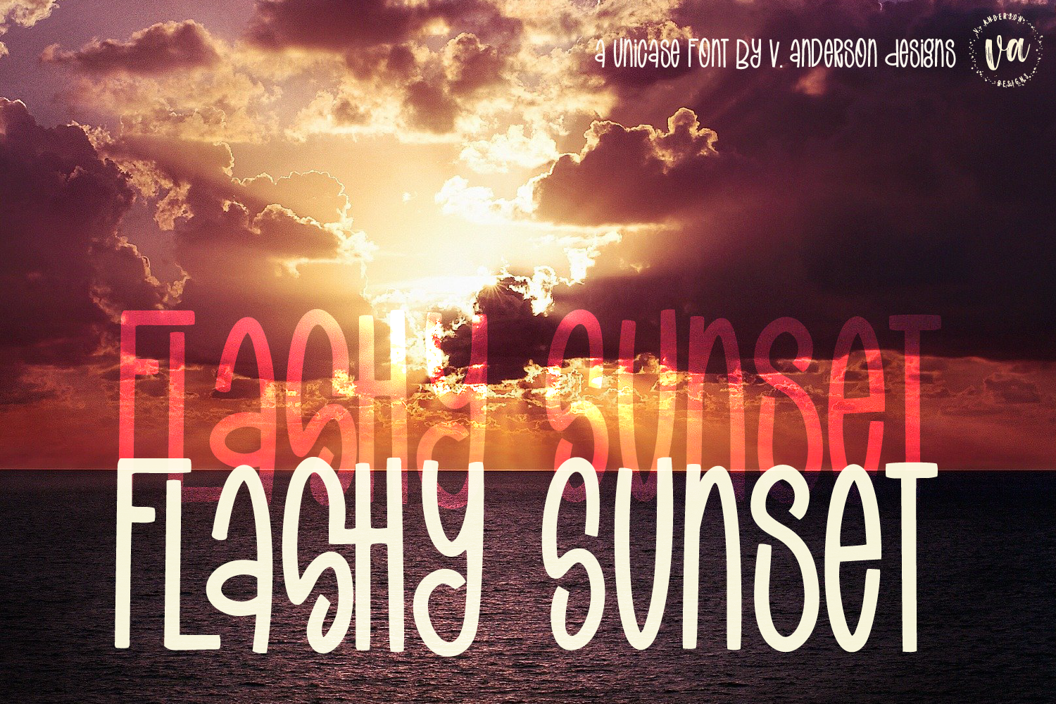 Шрифт Flashy Sunset