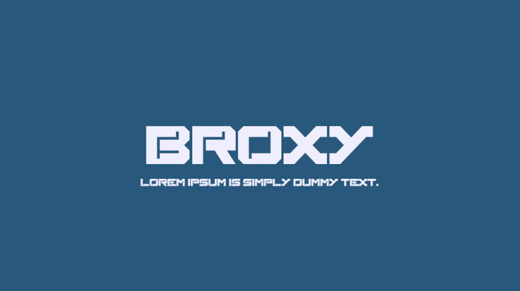 Шрифт Broxy