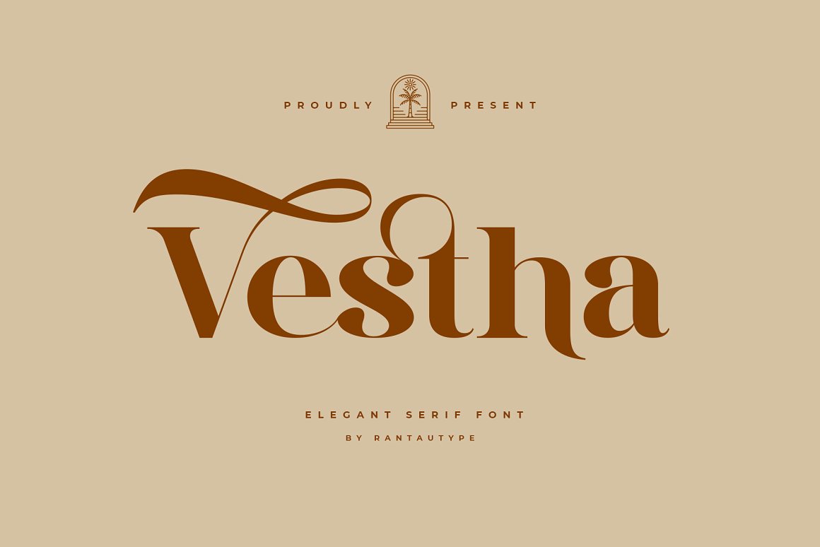 Шрифт Vestha