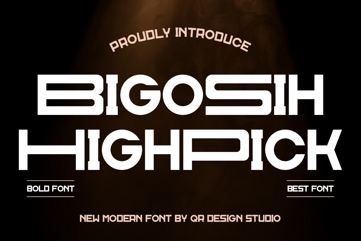 Шрифт Bigosih Highpick