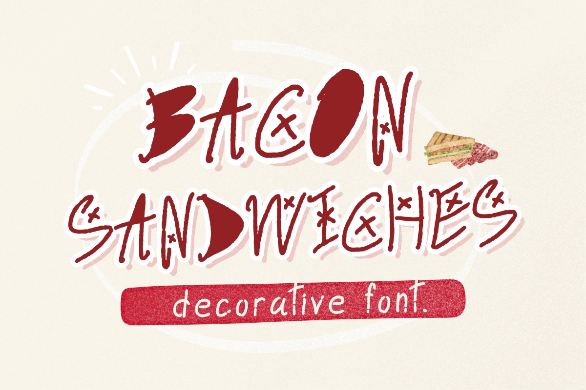 Шрифт Bacon Sandwiches