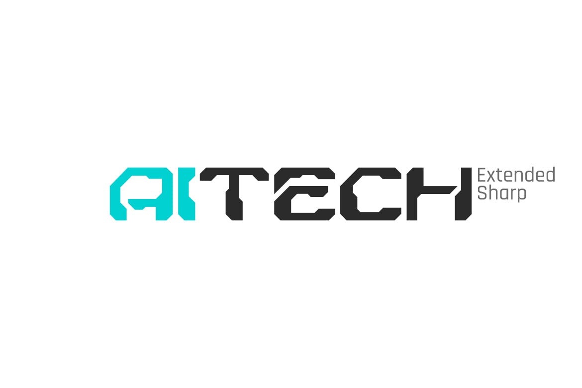 Шрифт AiTech Sharp Extended