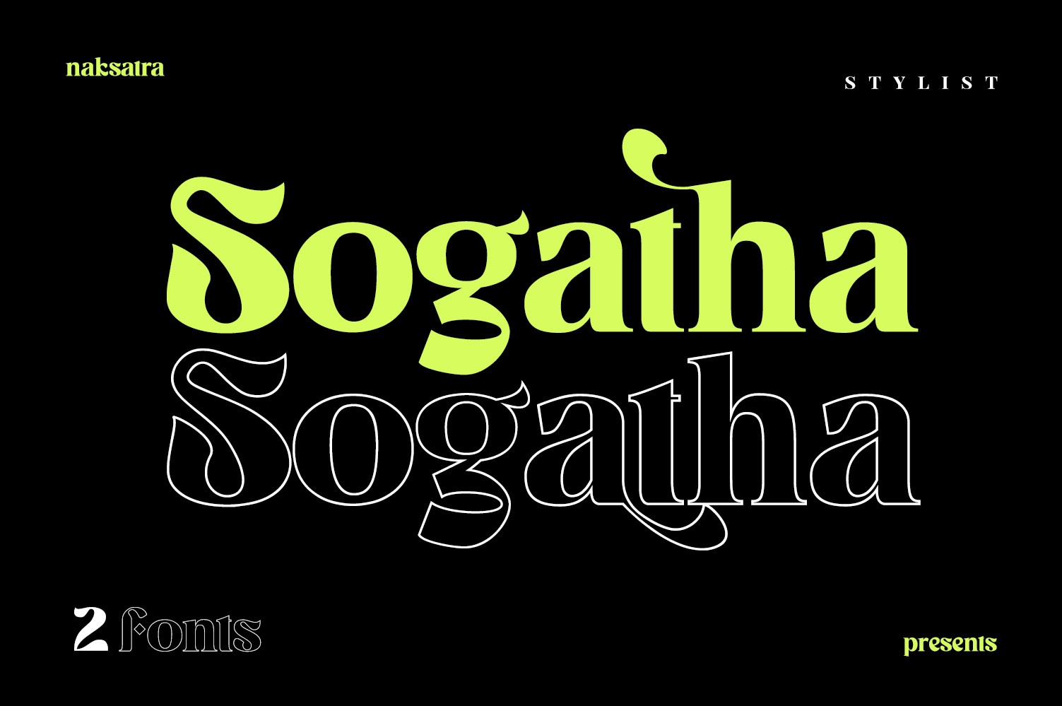 Шрифт Sogatha