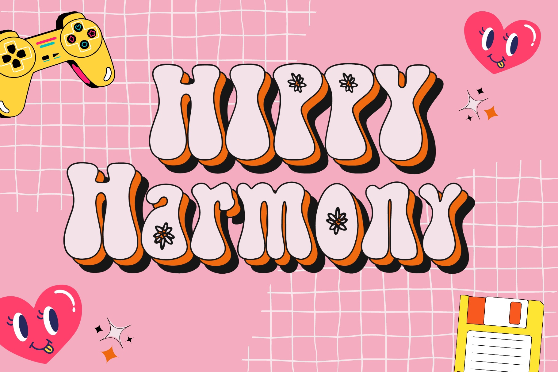 Шрифт Hippy Harmony