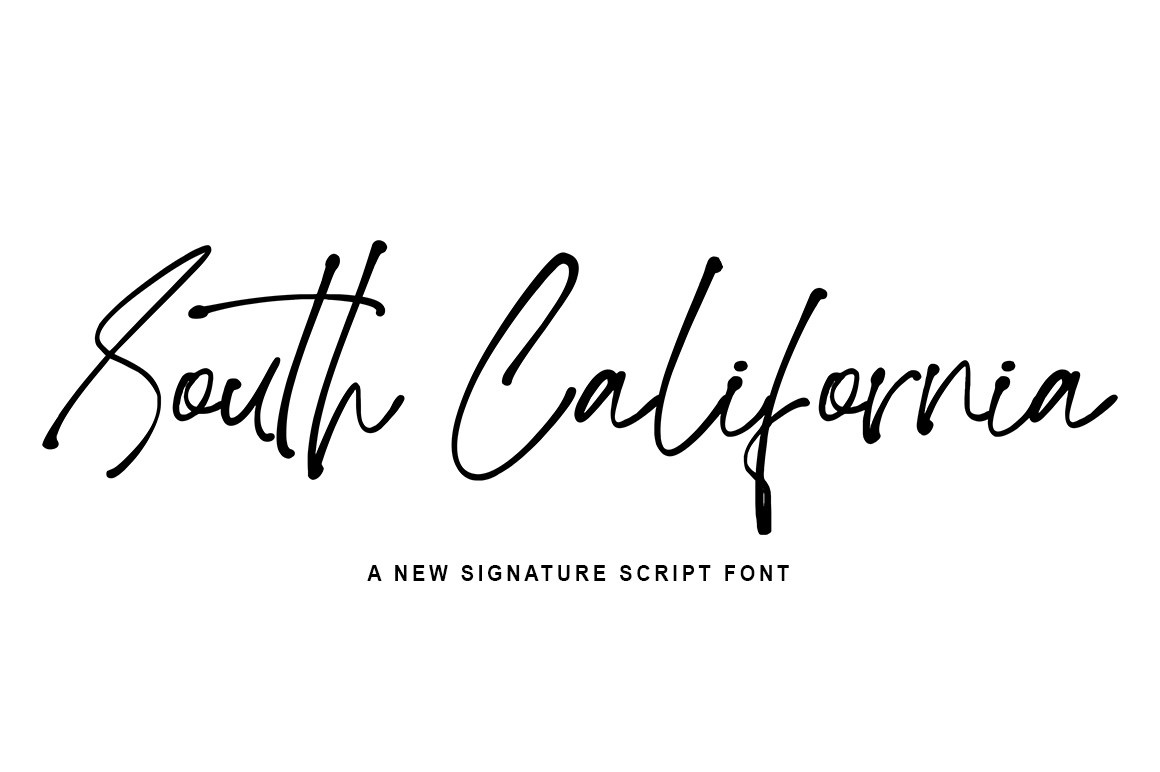 Шрифт South California