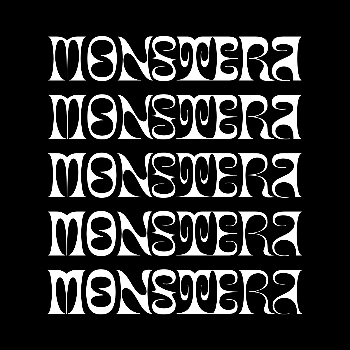 Шрифт Monstera v0.3