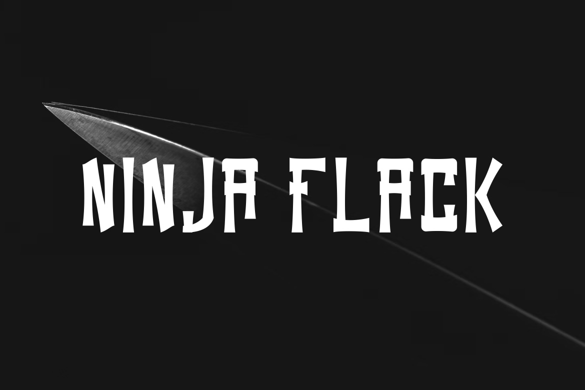 Шрифт Ninja Flack
