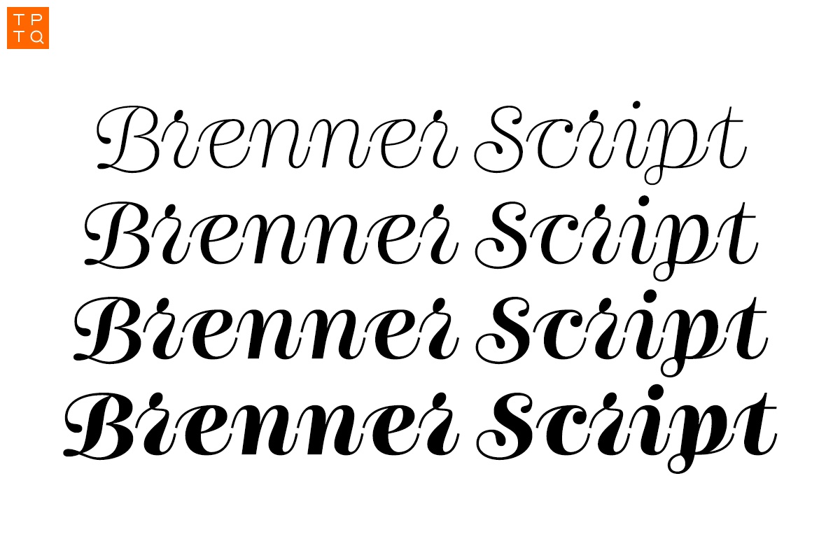 Шрифт Brenner Script