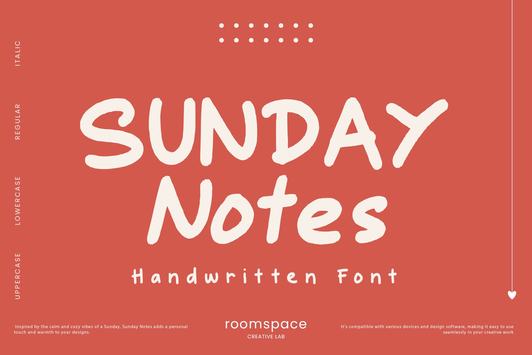 Шрифт Sunday Notes