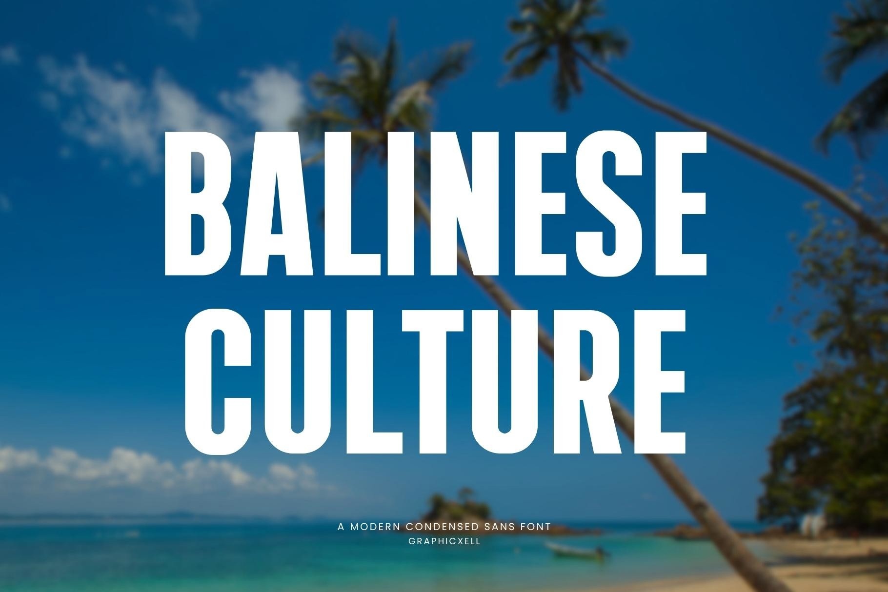 Шрифт Balinese Culture