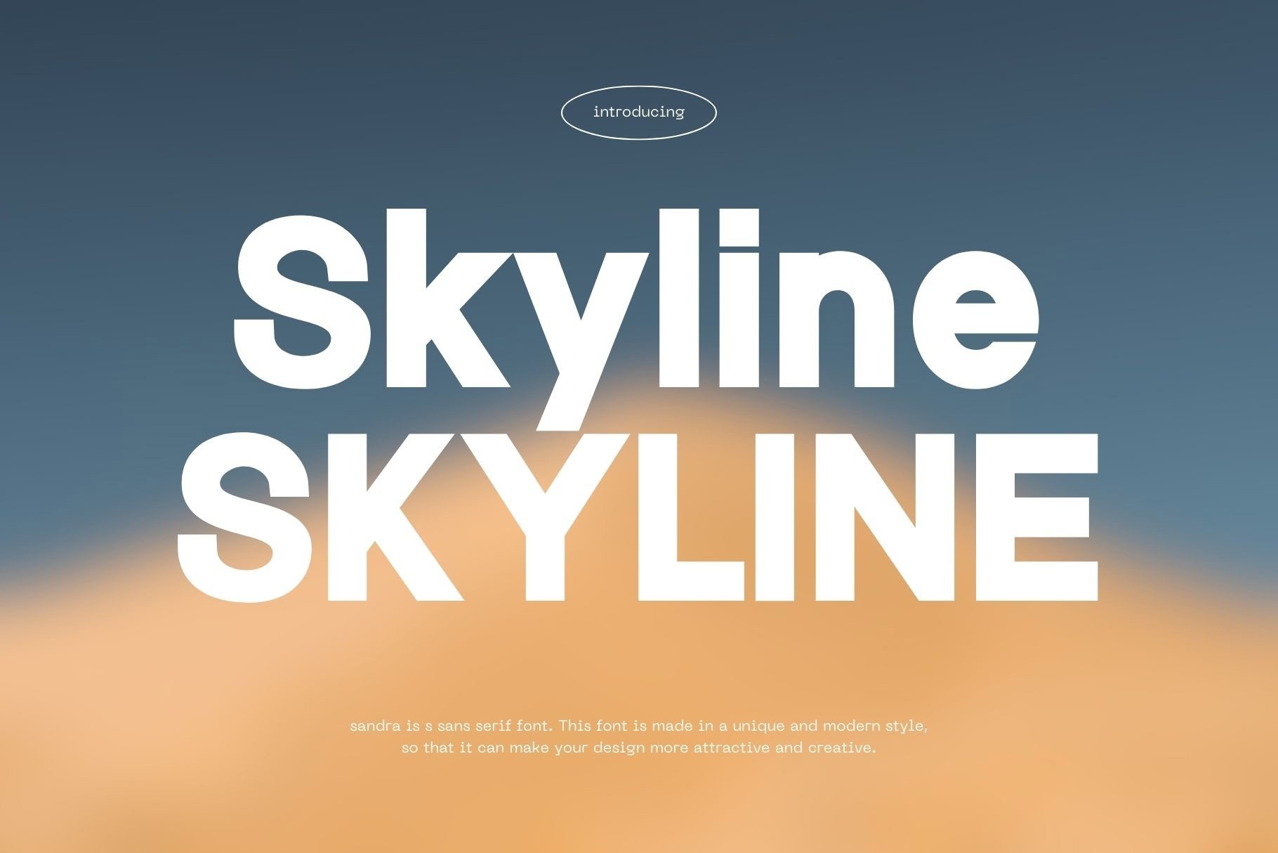 Шрифт Skyline