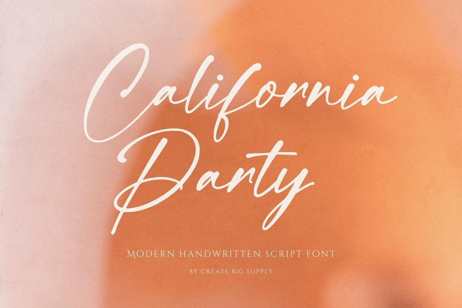 Шрифт California Party