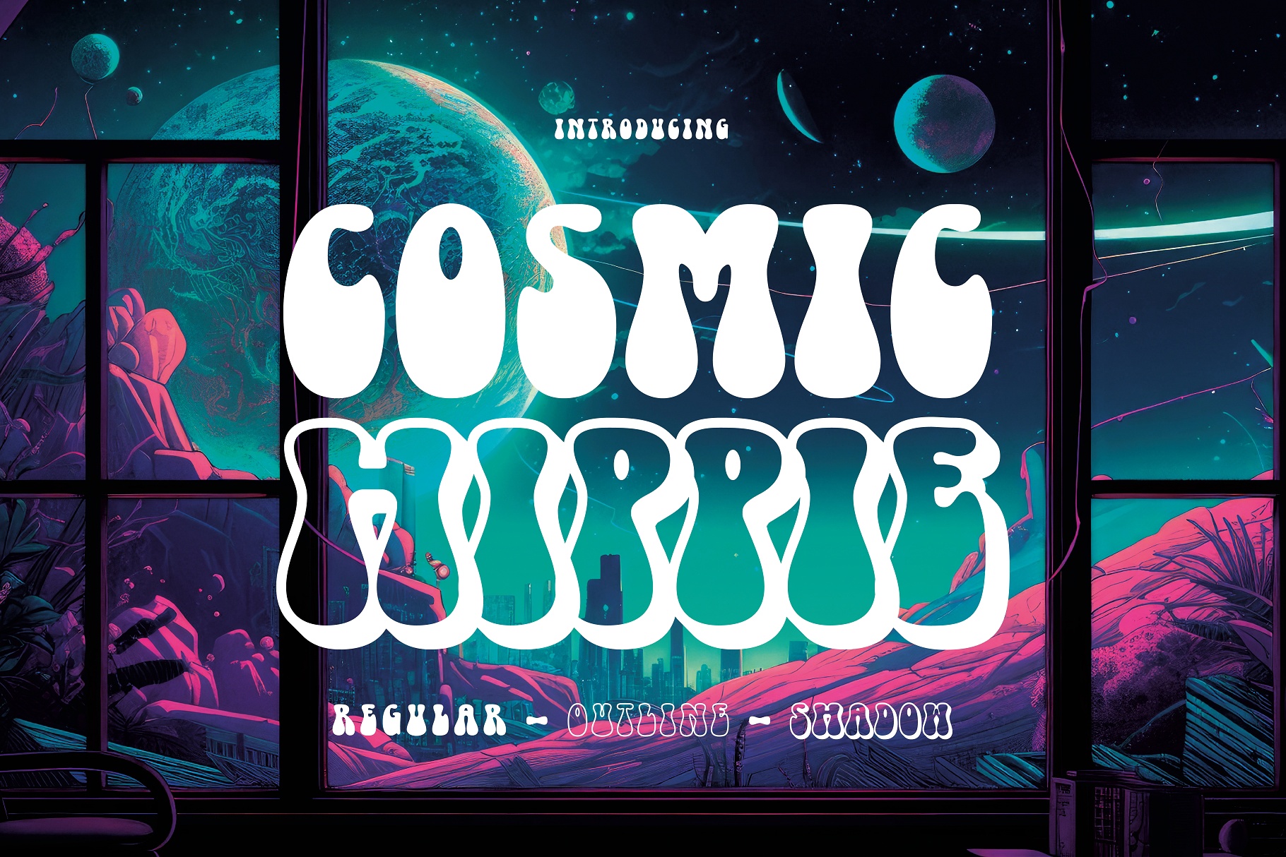 Шрифт Cosmic Hippie
