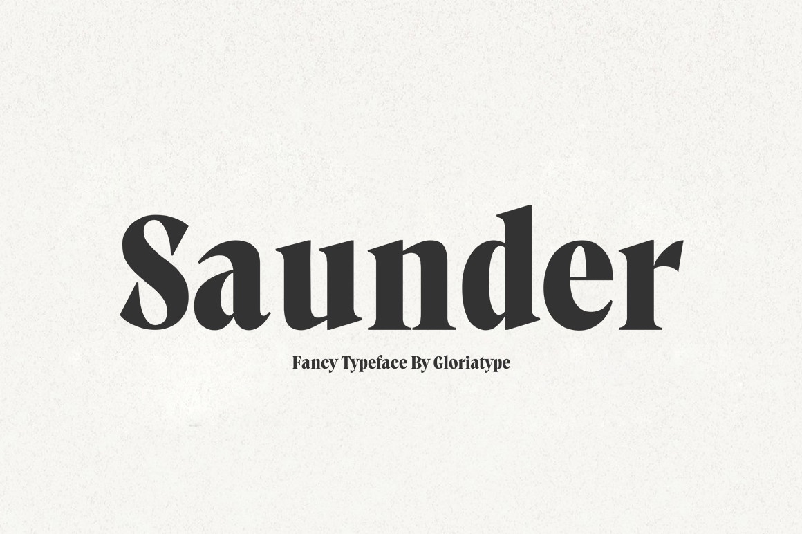 Шрифт Saunder