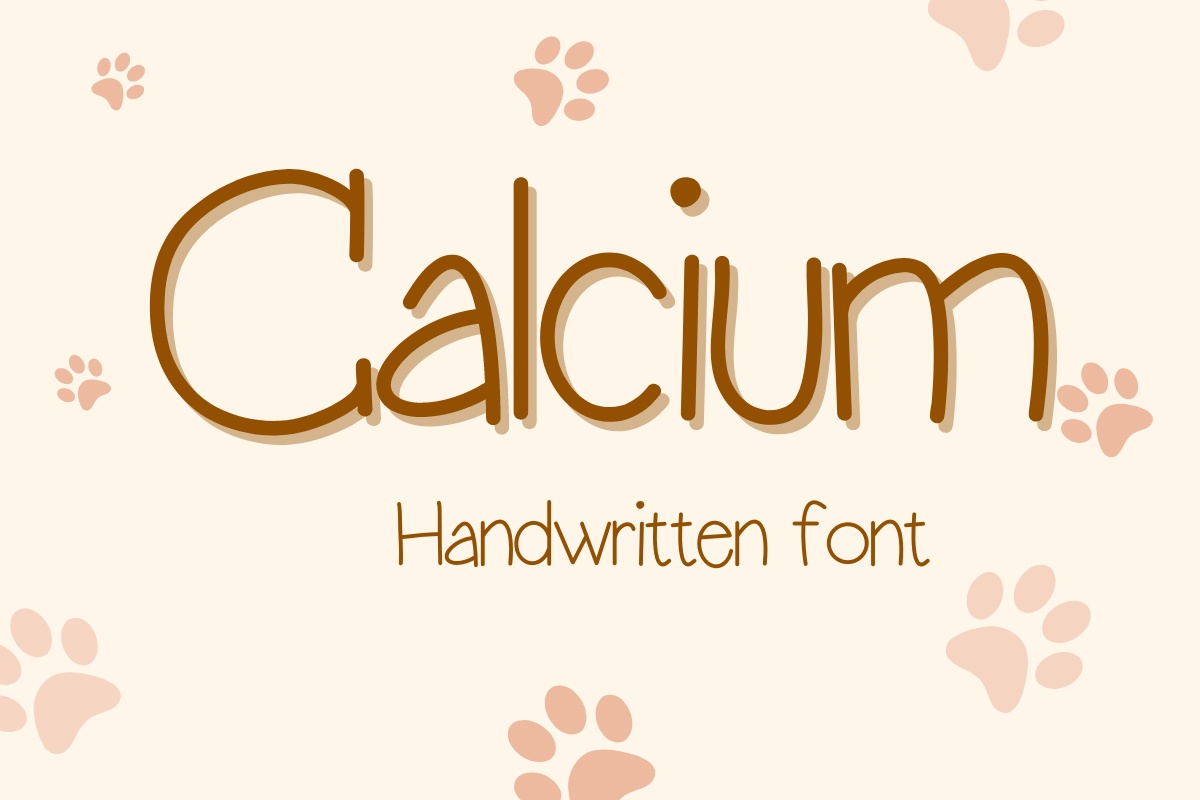 Шрифт Calcium