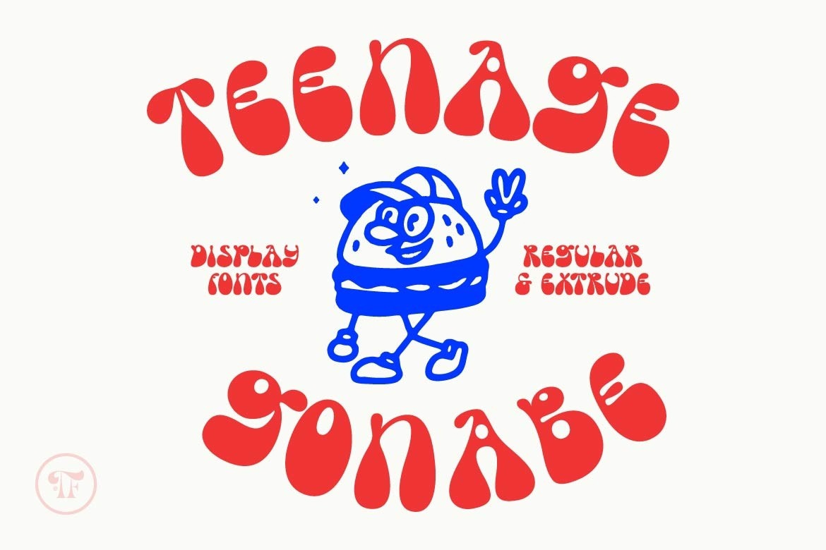 Шрифт Teenage Gonabe