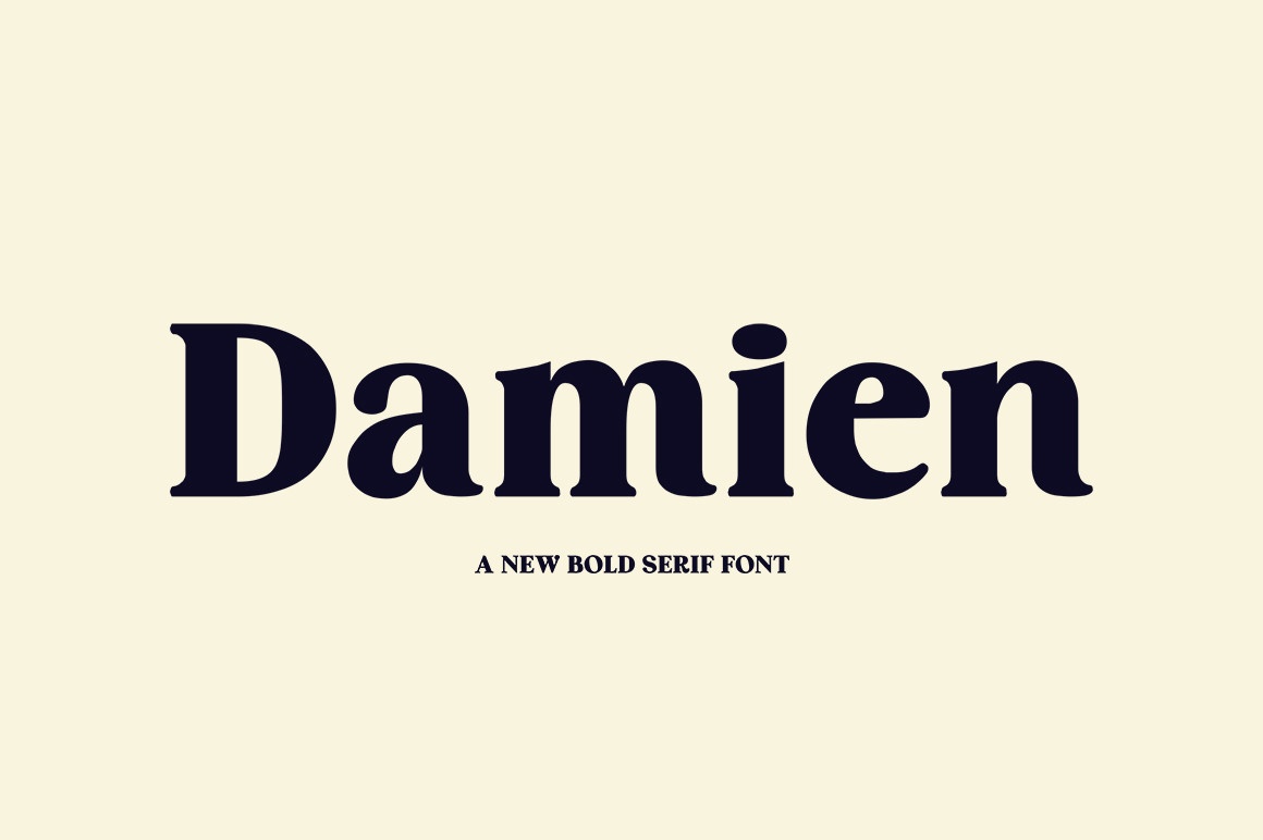 Шрифт Damien