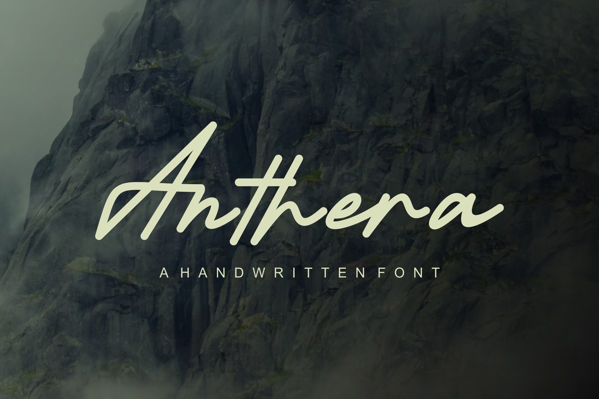 Шрифт Anthera