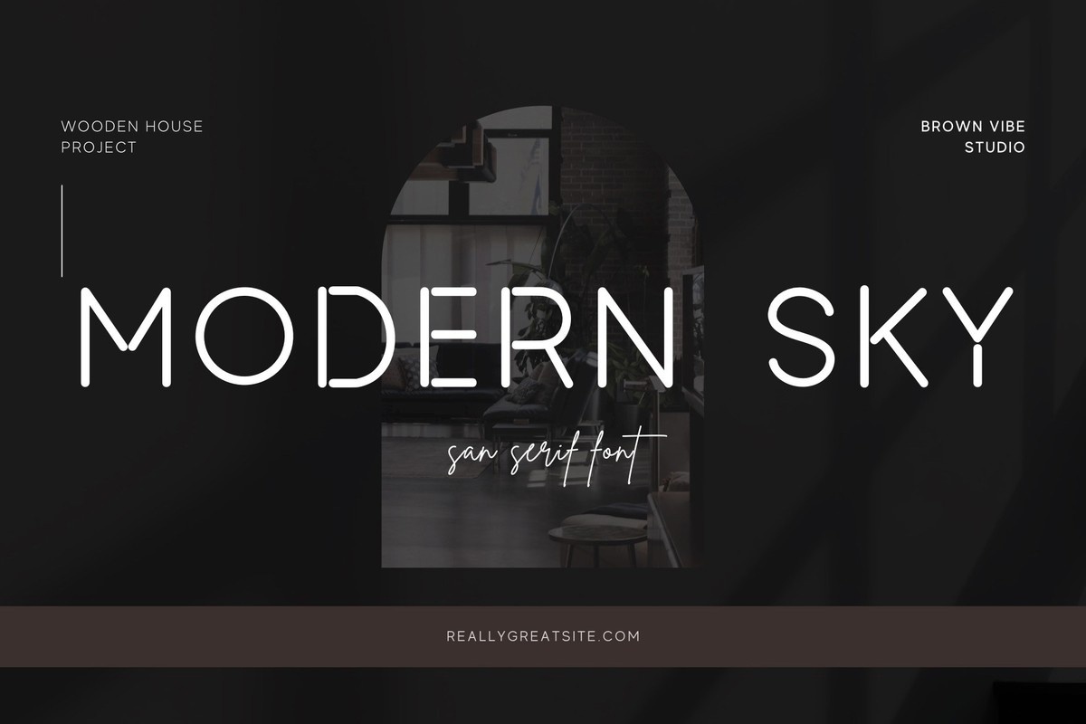 Шрифт Modern Sky